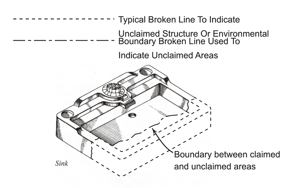 Example of Different Line Types in an Illustration